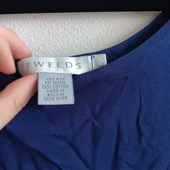 Dark Blue Long Sleeve Shirt from Tweeds - Picture 2 of 3